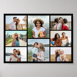 Create Your Own 8 Photo Collage Poster