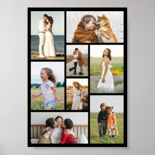 Create Your Own 8 Photo Collage Poster