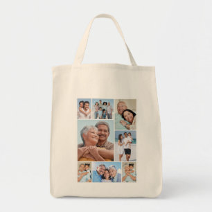 Create Your Own 8 Photo Collage Tote Bag