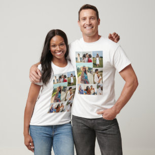 Create Your Own 8 Photo Collage Unisex T-Shirt