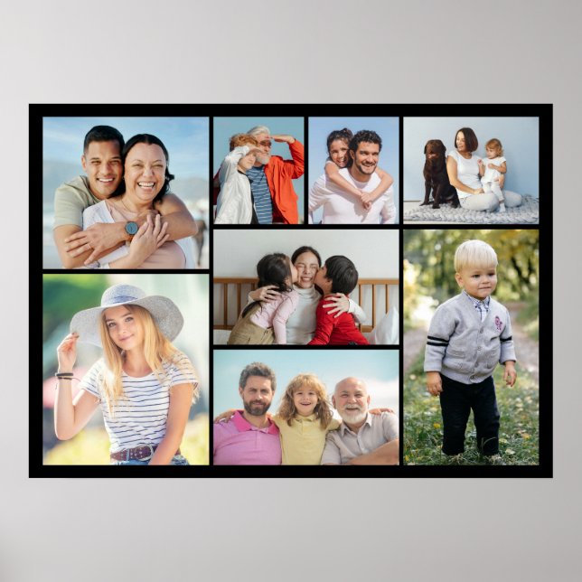 Create Your Own 8 Photo Poster (Front)