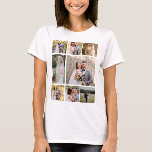 Create Your Own 8 Photo Wedding Collage T-Shirt