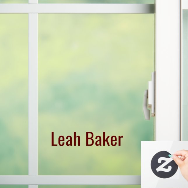 Create Your Own 8" x 11" Custom Cut  Window Cling (Home)