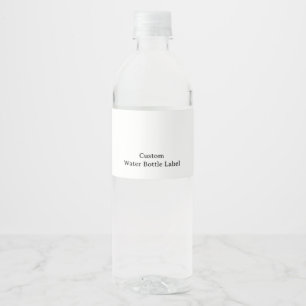 Create Your Own 8" x 2.125" Water Bottle Label