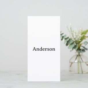 Create Your Own 8" x 4" Flat Thank You Card
