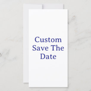 Create Your Own 8" x 4" Save The Date Flat Card