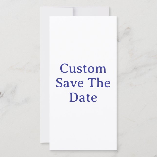 Create Your Own 8" x 4" Save The Date Flat Card (Front)