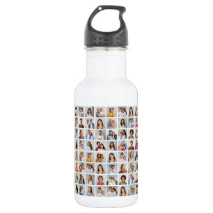 Create Your Own 96 Photo Collage 532 Ml Water Bottle