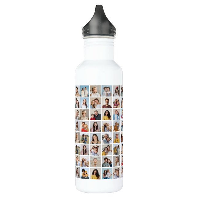 Create Your Own 96 Photo Collage 710 Ml Water Bottle (Left)