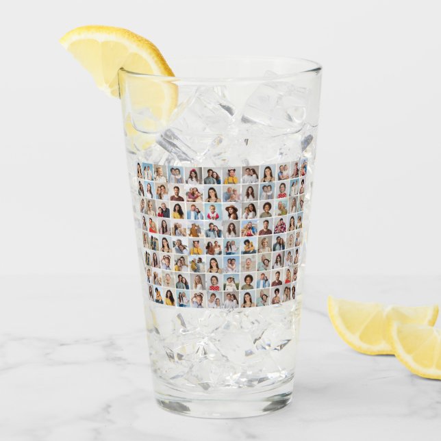 Create Your Own 96 Photo Collage Glass (Front Ice)