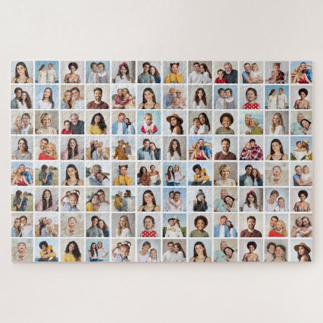 Create Your Own 96 Photo Collage Jigsaw Puzzle (Horizontal)