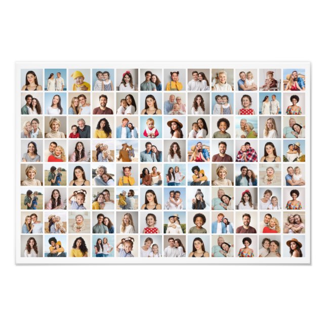 Create Your Own 96 Photo Collage Photo Enlargement (Front)