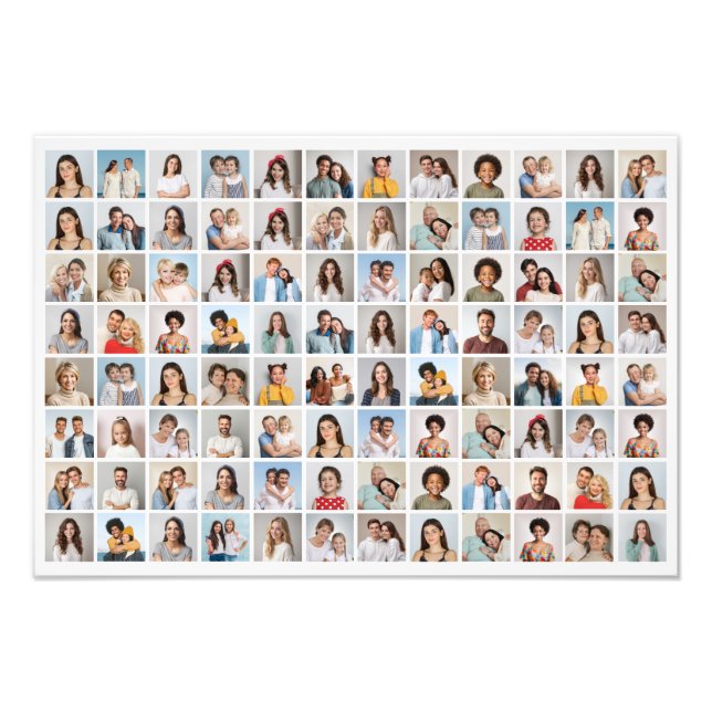 Create Your Own 96 Photo Collage Photo Enlargement (Front)
