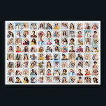 Create Your Own 96 Photo Collage Poster<br><div class="desc">Create your own 96 Images Photo Collage for Christmas, Birthdays, Weddings, Anniversaries, Graduations, Father's Day, Mother's Day or any other Special Occasion. Add your favourite photos of friends, family, vacations, hobbies and pets and you'll have a stunning, one-of-a-kind photo collage. Our custom photo collage is perfect for home decoration, gift...</div>