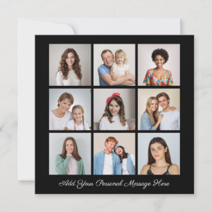 Create Your Own 9 Photo Collage Add Your Greeting