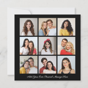 Create Your Own 9 Photo Collage Add Your Greeting