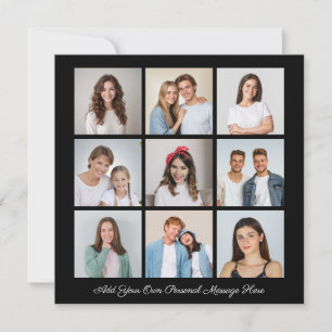 Create Your Own 9 Photo Collage Add Your Greeting