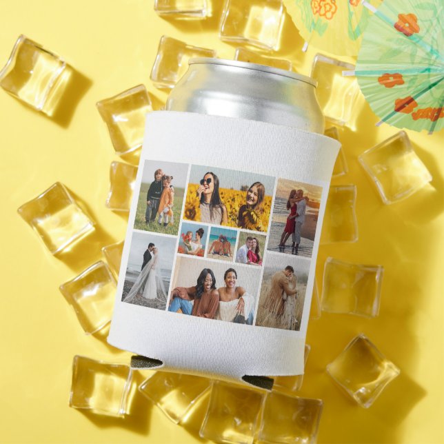 Create Your Own 9 Photo Collage Can Cooler (In Situ Summer)