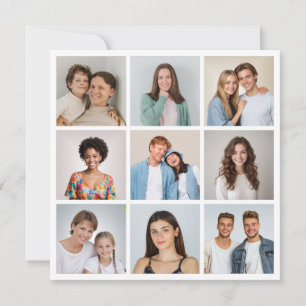 Create Your Own 9 Photo Collage Card