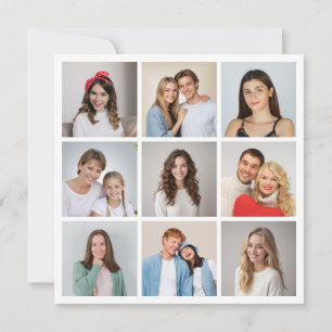 Create Your Own 9 Photo Collage Card