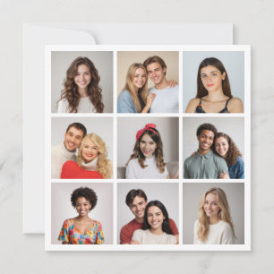 Create Your Own 9 Photo Collage Card