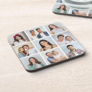 Create Your Own 9 Photo Collage Coaster