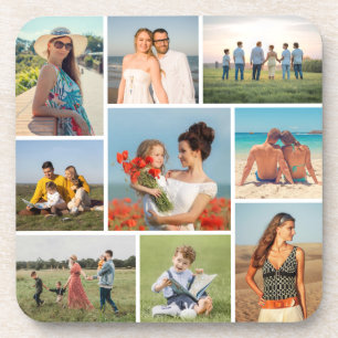 Create Your Own 9 Photo Collage Coaster