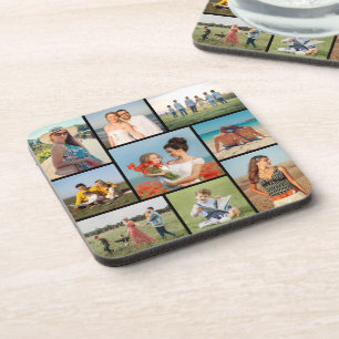 Create Your Own 9 Photo Collage Coaster