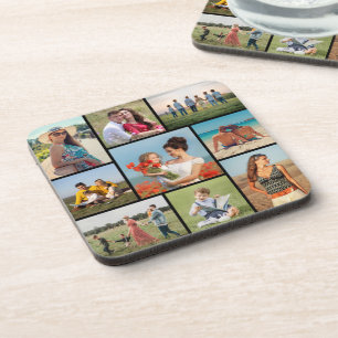 Create Your Own 9 Photo Collage Coaster