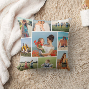 Create Your Own 9 Photo Collage Cushion