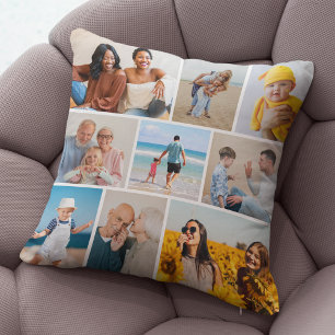 Create Your Own 9 Photo Collage Cushion