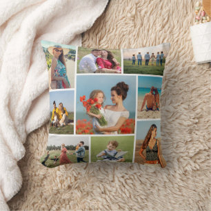 Create Your Own 9 Photo Collage Cushion