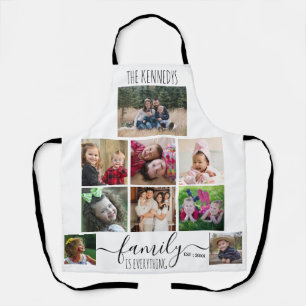 Create Your Own 9 Photo Collage Family Quote Name Apron