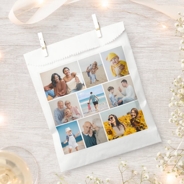 Create Your Own 9 Photo Collage Favour Bags (Clipped)