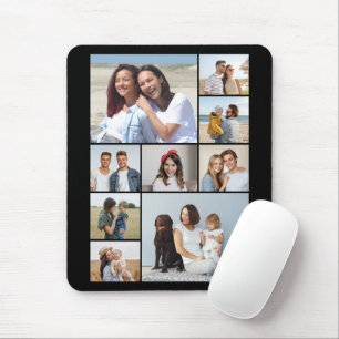 Create Your Own 9 Photo Collage Mouse Mat