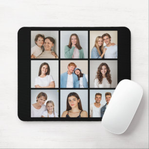 Create Your Own 9 Photo Collage Mouse Mat