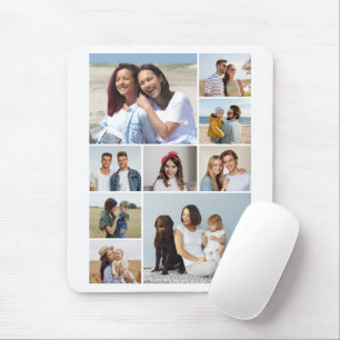 Create Your Own 9 Photo Collage Mouse Mat