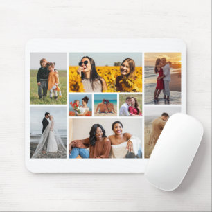 Create Your Own 9 Photo Collage Mouse Mat