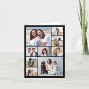 Create Your Own 9 Photo Collage  Note Card
