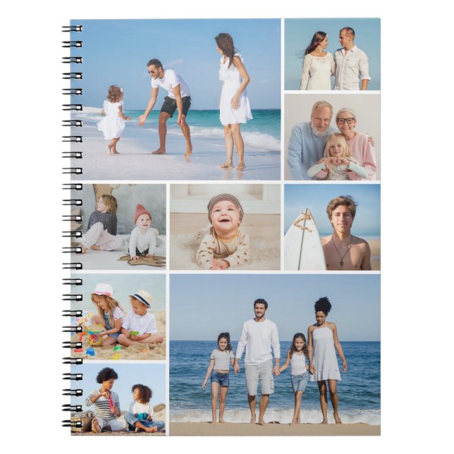 Create Your Own 9 Photo Collage Notebook (Front)
