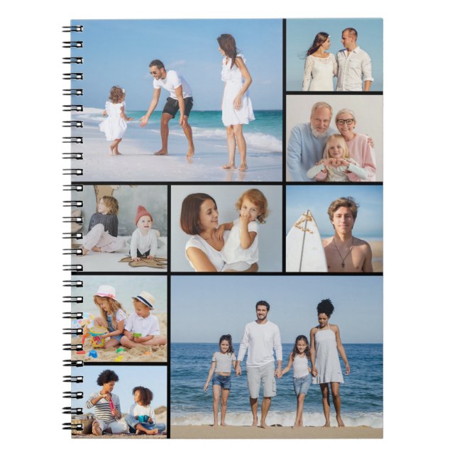 Create Your Own 9 Photo Collage Notebook (Front)