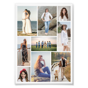 Create Your Own 9 Photo Collage Photo Enlargement Print
