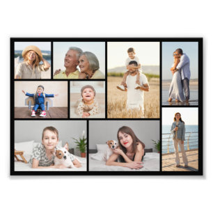 Create Your Own 9 Photo Collage Photo Enlargement Print