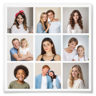 Create Your Own 9 Photo Collage Photo Enlargement Print