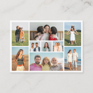 Create Your Own 9 Photo Collage Place Card