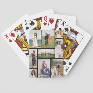 Create Your Own 9 Photo Collage Playing Cards
