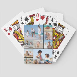 Create Your Own 9 Photo Collage Playing Cards