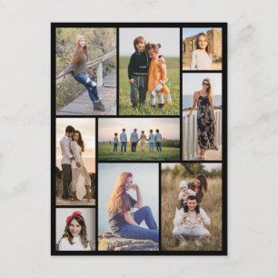 Create Your Own 9 Photo Collage Postcard