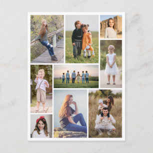Create Your Own 9 Photo Collage Postcard