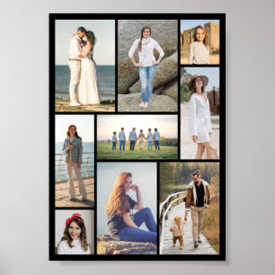 Create Your Own 9 Photo Collage Poster